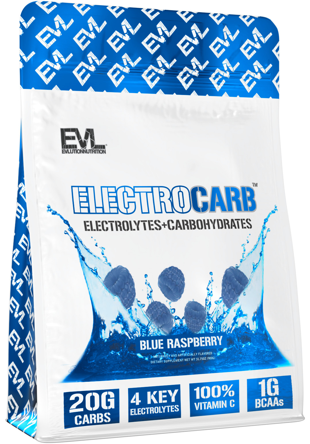 Evlution Nutrition ElectroCarb – Hydration Support – Blue Raspberry – 30 Serving