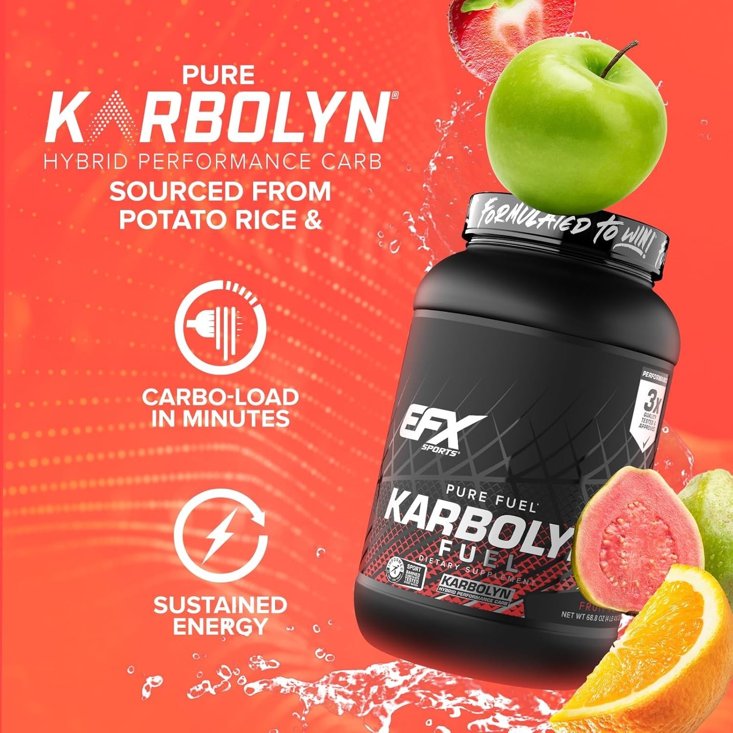 EFX Sports KARBOLYN FUEL High Performance Simple and Complex Carbohydrate Powder