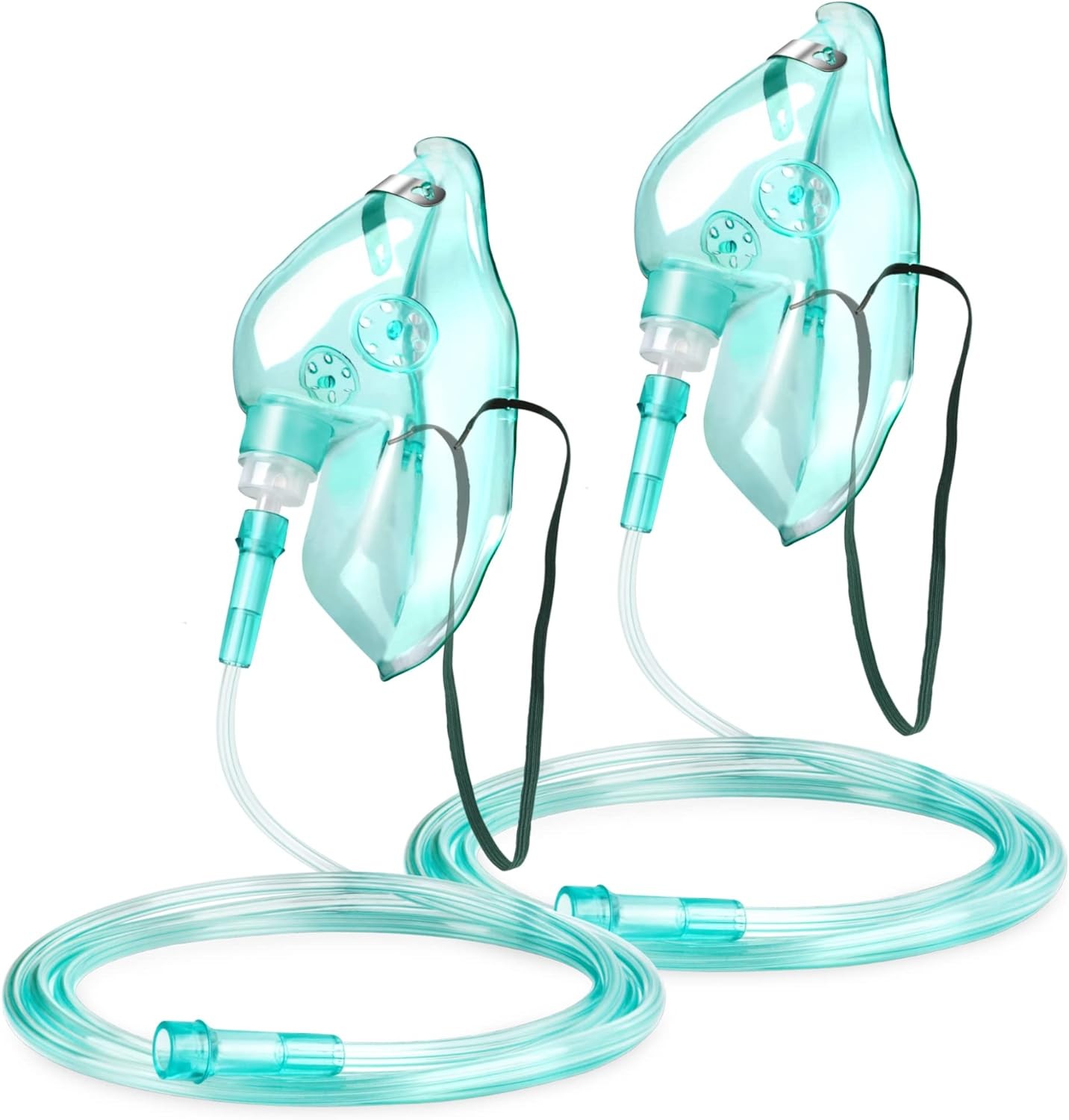 ANSNF 2 Pack Oxygen Mask for Face Adult with 6.6′ Tube & Size L-2pcs