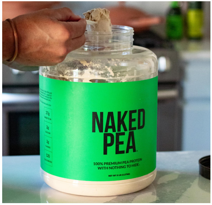 Naked Pea 5LB Pea Protein Powder Unflavored Vegan 76 Servings NSF
