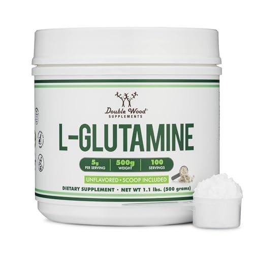 L Glutamine Powder 1.1lbs (100 Servings of 5 Grams Each – Third Party Tested for