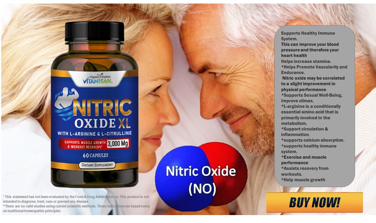 Nitric Oxide Booster Supplement w/L-Arginine 3000mg Premium Workout Muscle Pump