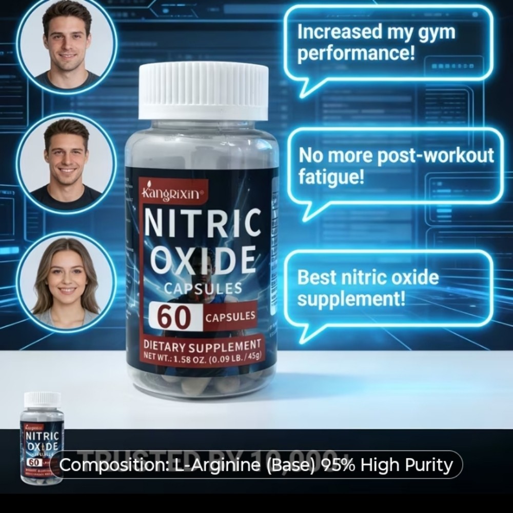 Nitric Oxide Booster 480 CAPSULES for Gym And Test Booster 95 Percent Pure