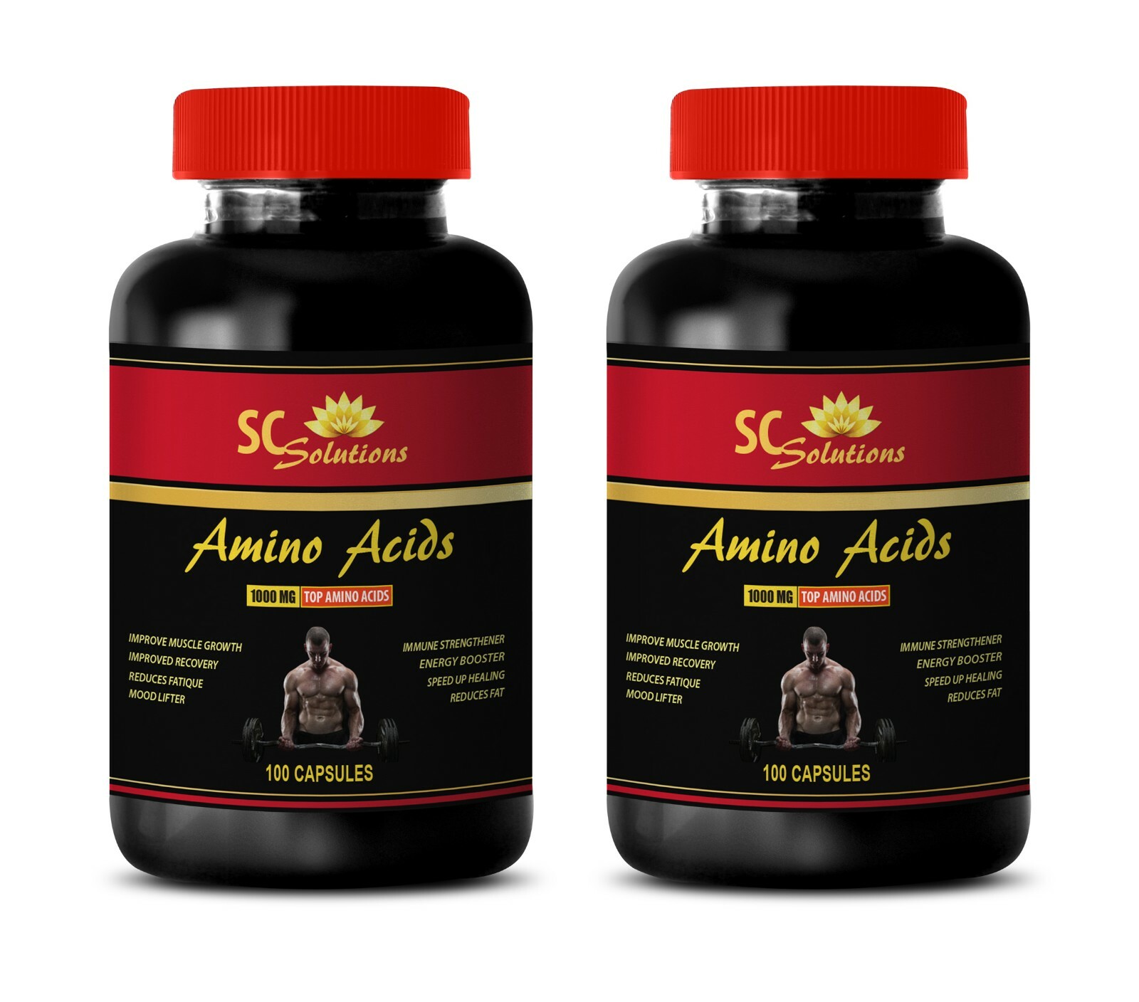 reduce fat – AMINO ACID 1000mg – post workout – 2 Bottles 200 Capsules