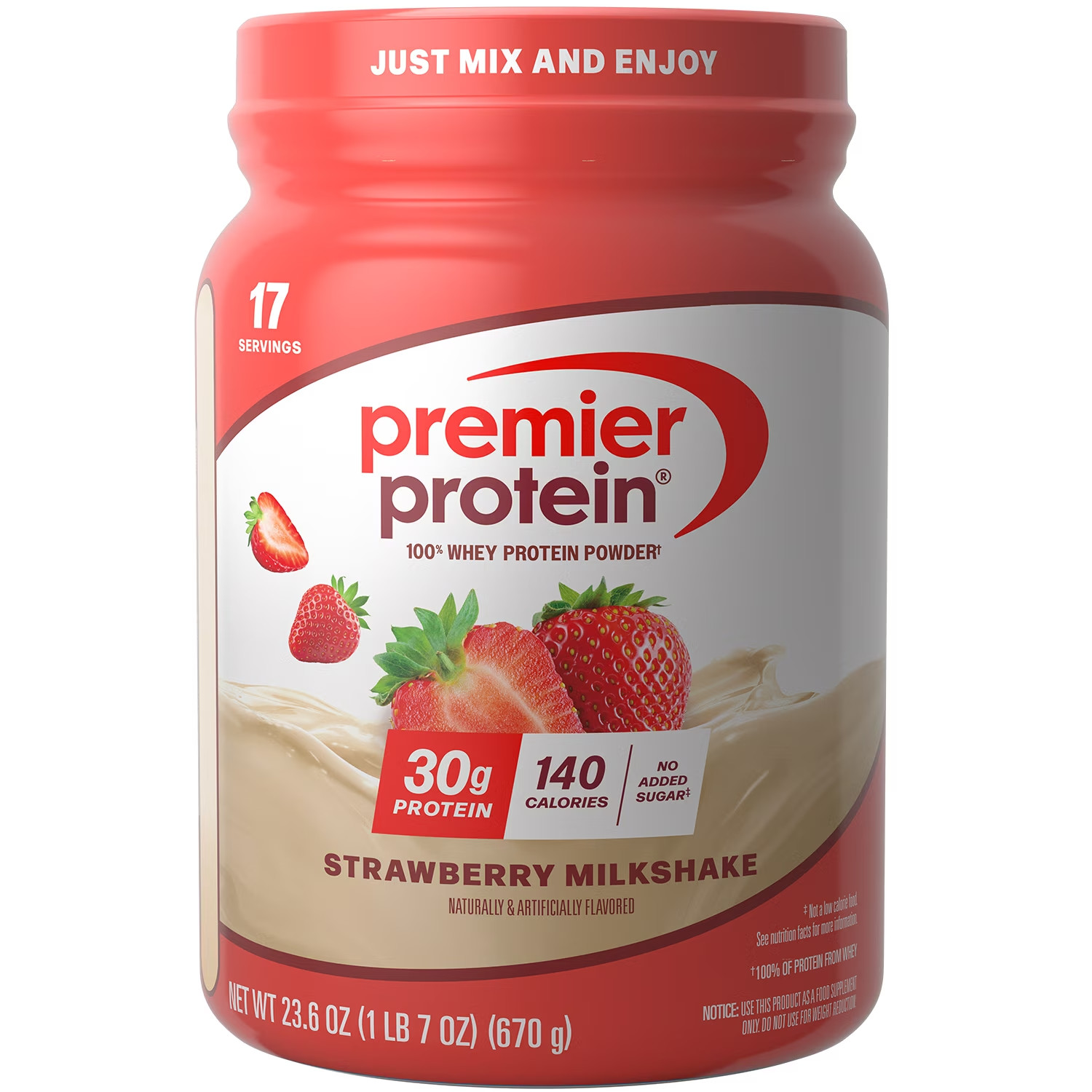 Premier Protein Whey Strawberry 1.7 lb
