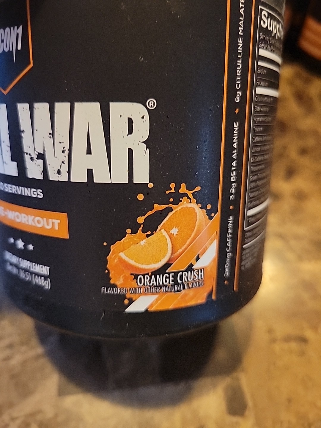 Lot of 8 Cannisters REDCON1 Total War pre-workout Orange Crush Bb-06/2027