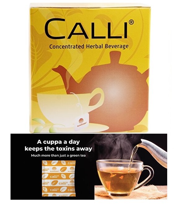 SUNRIDER CALLI TEA Regular Concentrated Herbal 60 Teabags. Expires April 2027
