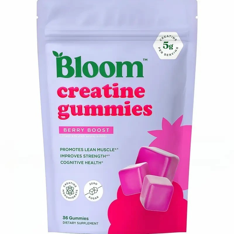 Bloom NEW Creatine Monohydrate Gummies& Sugar Free Creatine US& 5g Per Serving