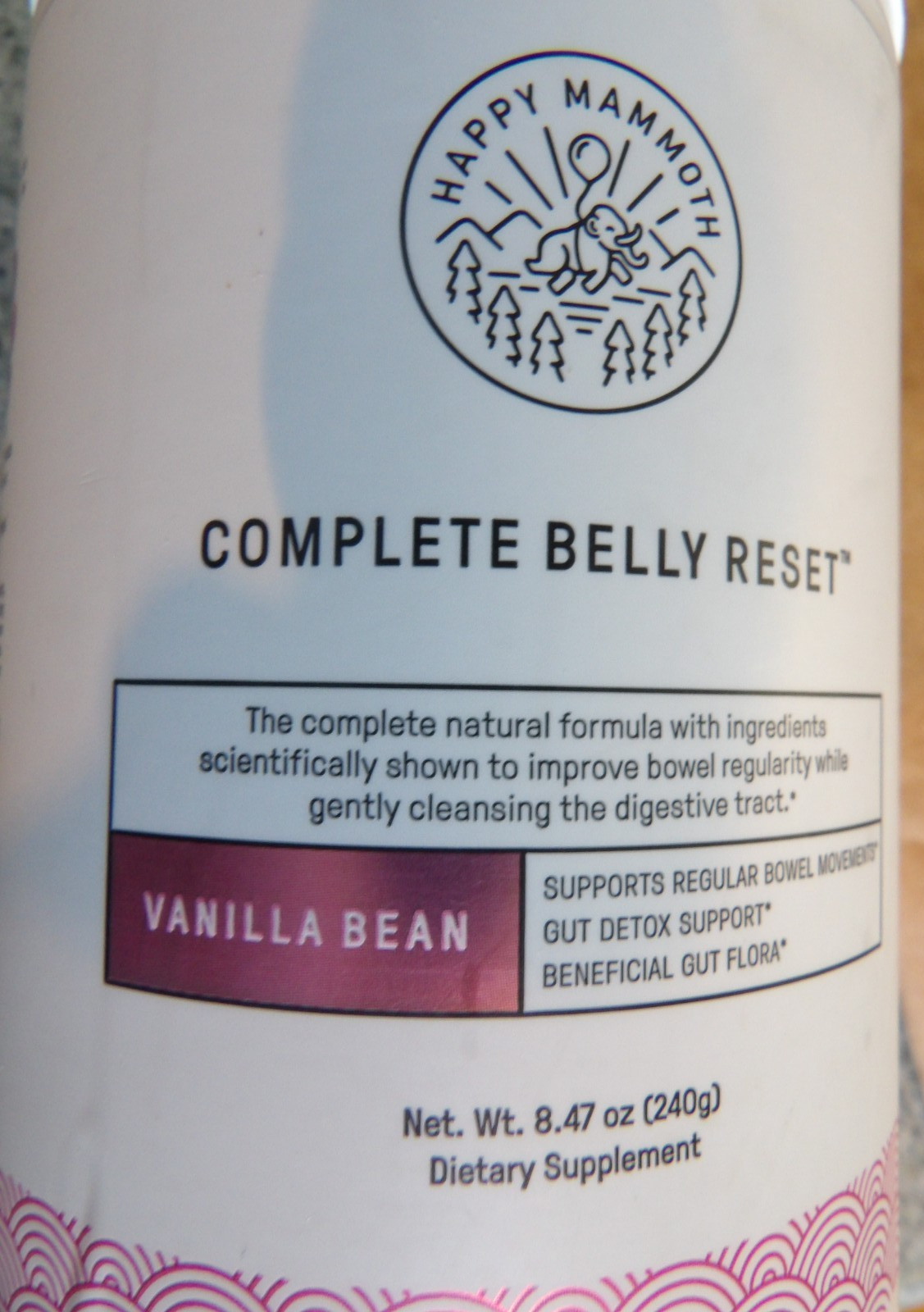 BRAND NEW SEALED – Happy Mammoth Complete Belly Reset – Vanilla Bean exp. 11/26