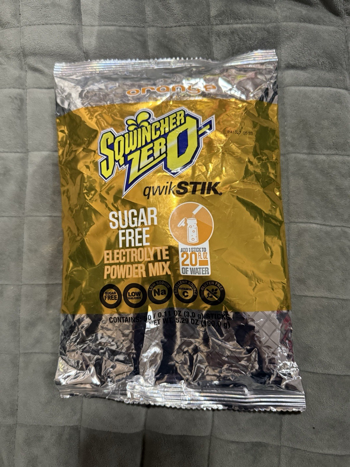 Sqwincher Zero Sugar Qwik Stick 🍊 Orange Flavor Electrolyte 50ct