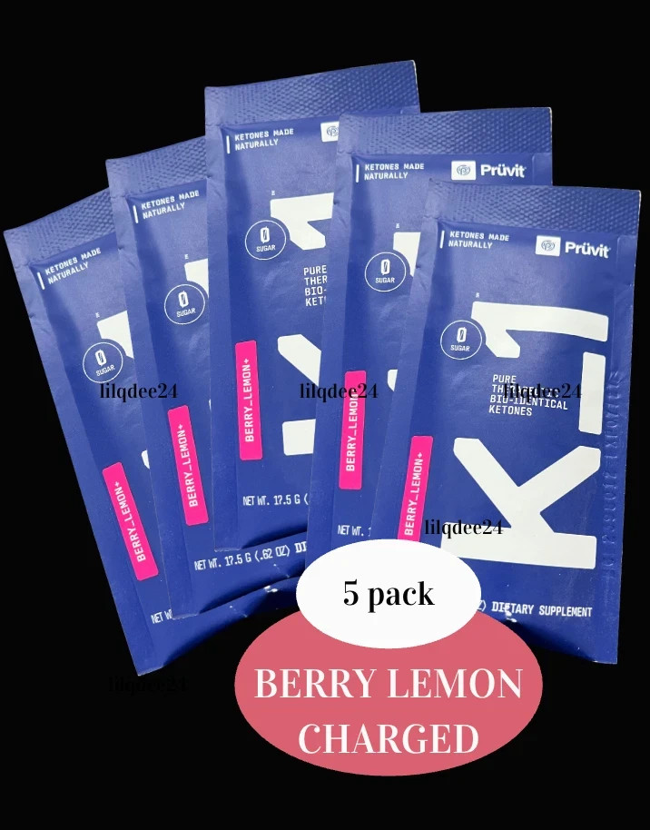 Pruvit K1 K-1 Ketones Berry, Berry Lemon Charged Caffeine Free ⚡️ PICK 3, 5, 10!