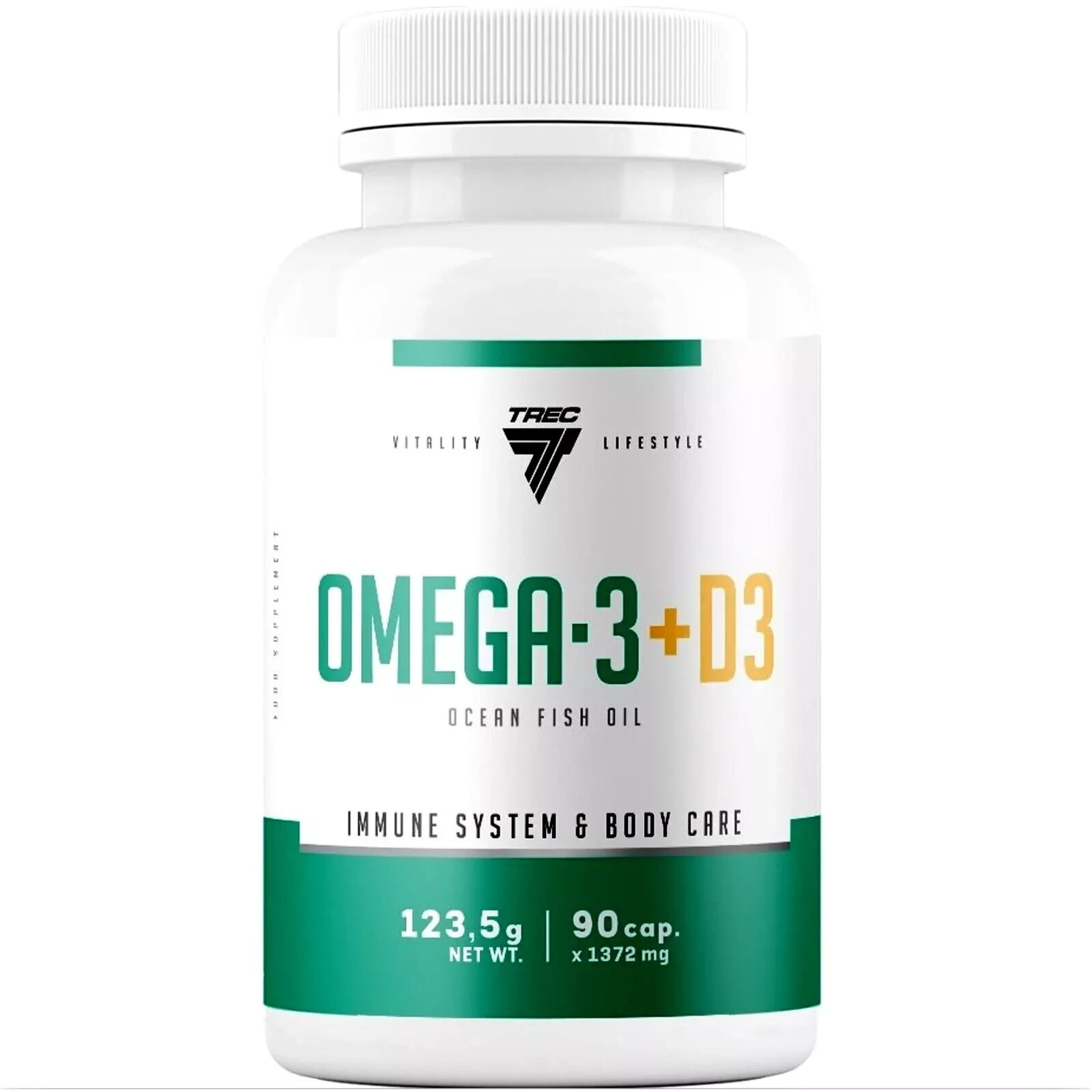Omega-3 + D3 – TREC – immune system,support for heart, healthy joints, bones