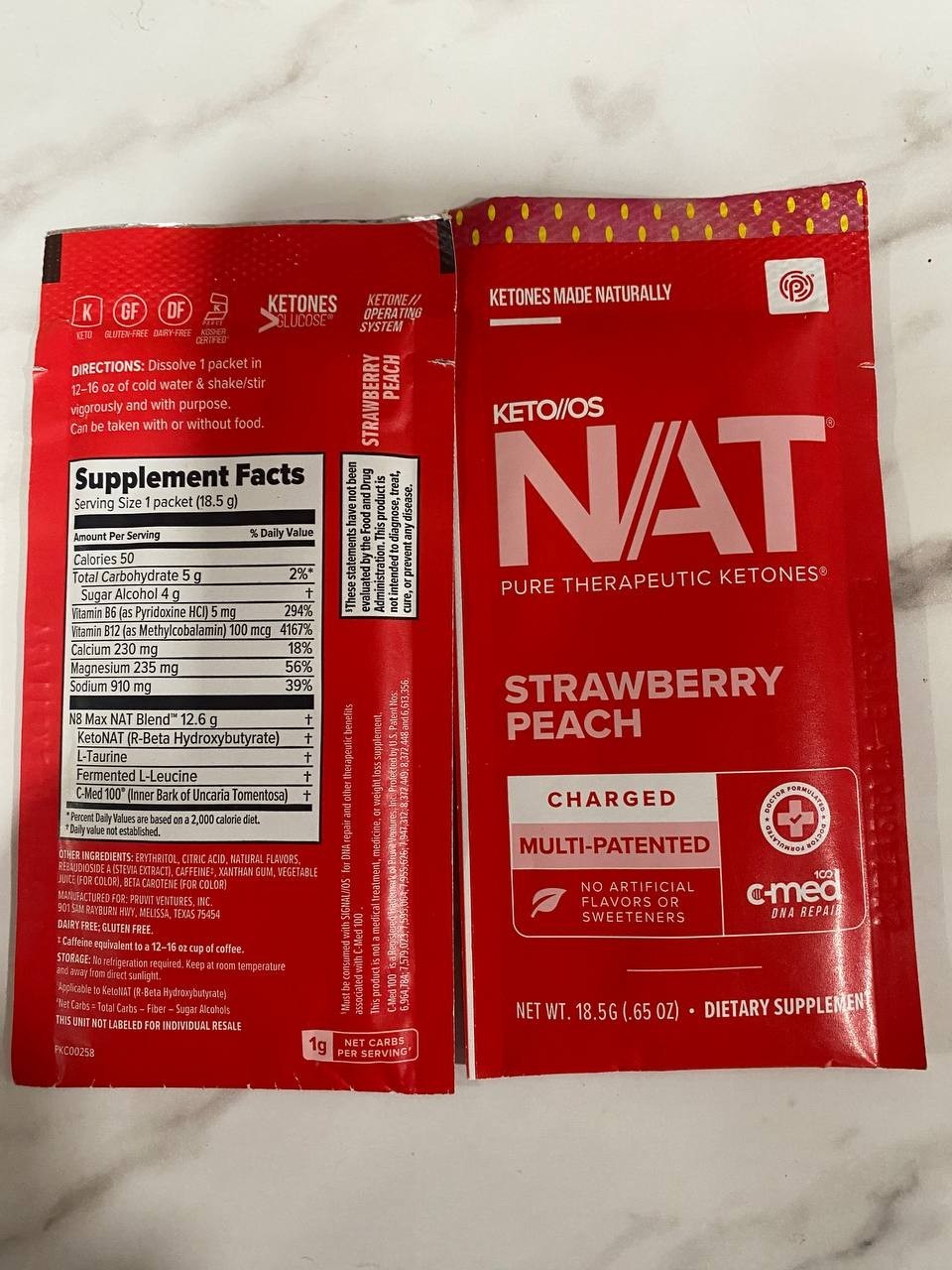 🔥Ketones Pruvit Ketone NAT Pick Your Flavor MUST BUY 5 PACKS🔥