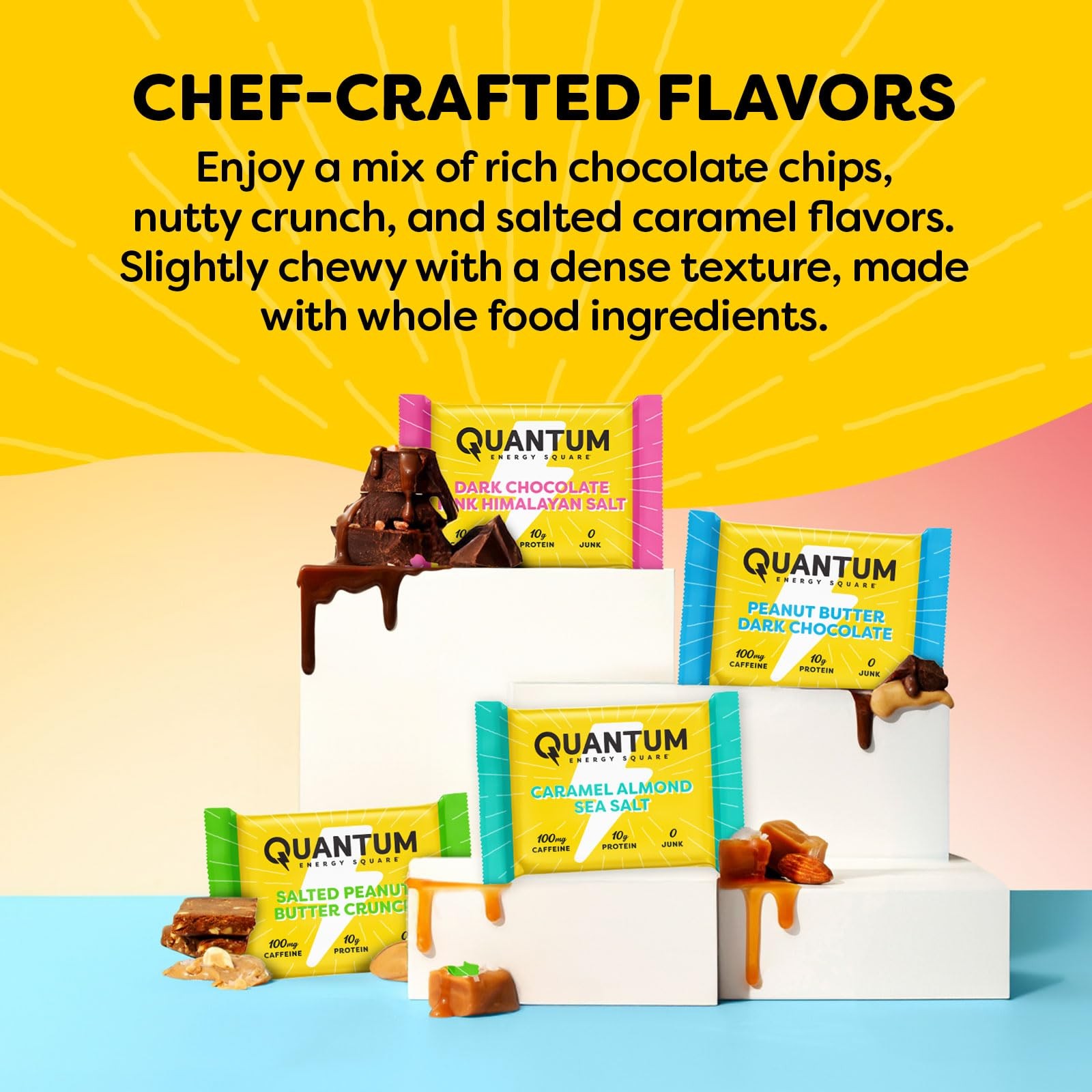Quantum Energy Squares Quantum Energy Square Energy Bar 10G Protein. Delicious