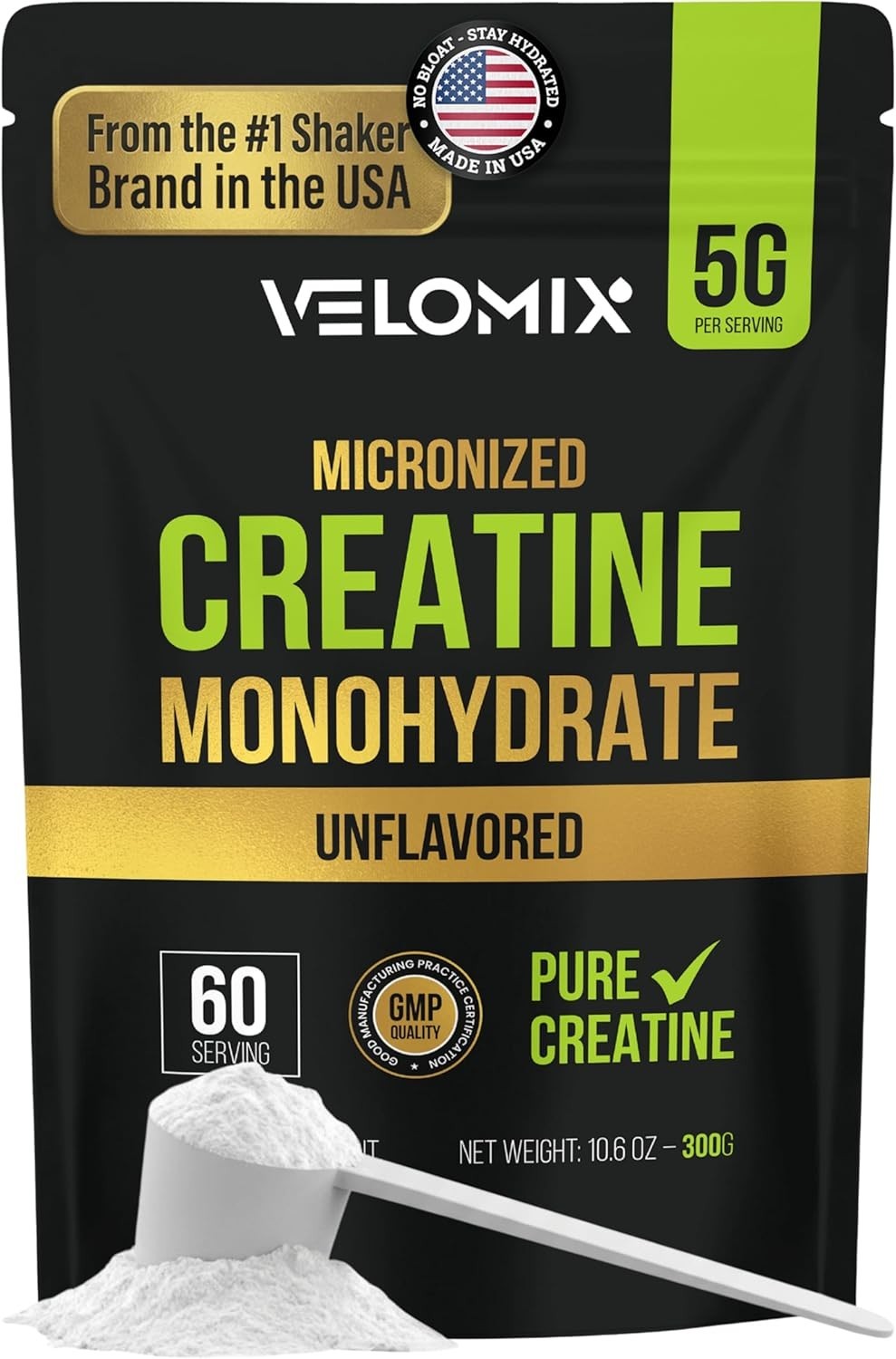 Creatine Monohydrate Powder – Supports Strength & Recovery, 5000mg per Serving
