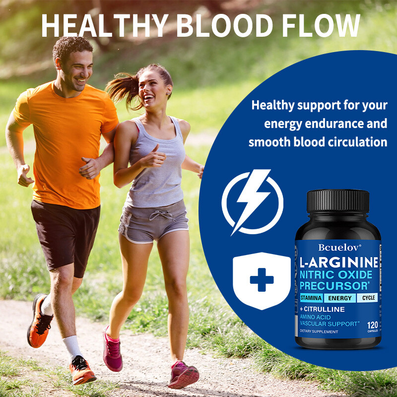 L-Arginine + L-Citrulline Extra Strength Nitric Oxide & Circulation Boost