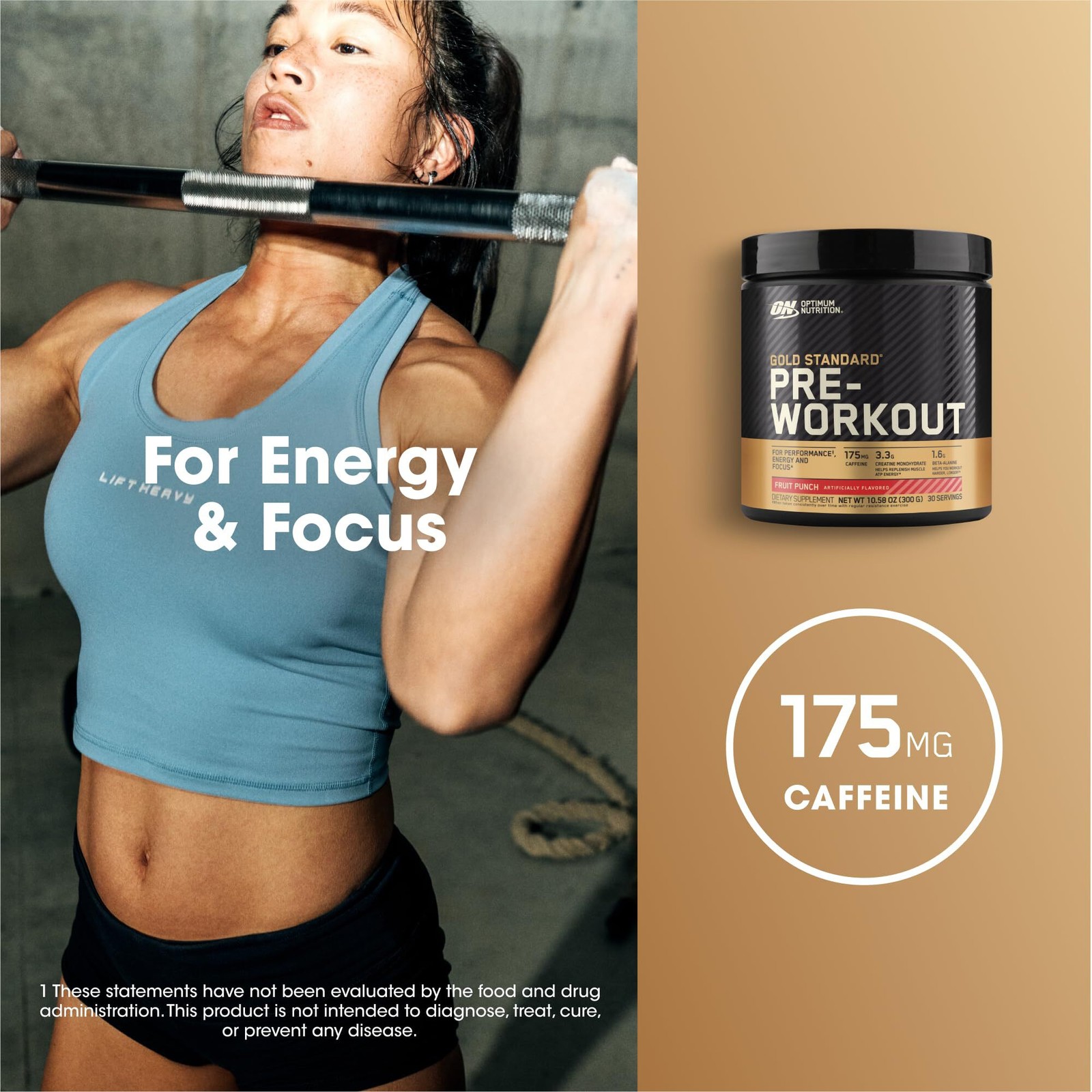 2/27 OPTIMUM NUTRITION Gold Standard Pre-Workout with Creatine, Beta-Alanine, an
