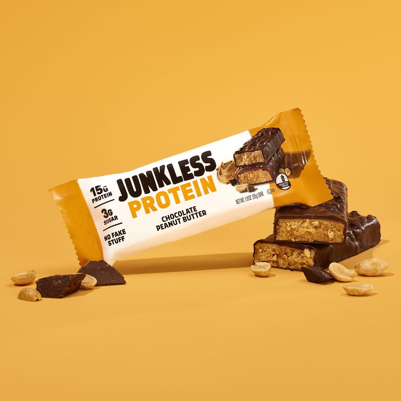 Junkless – – 15G No Added Sugar Gluten High Fiber