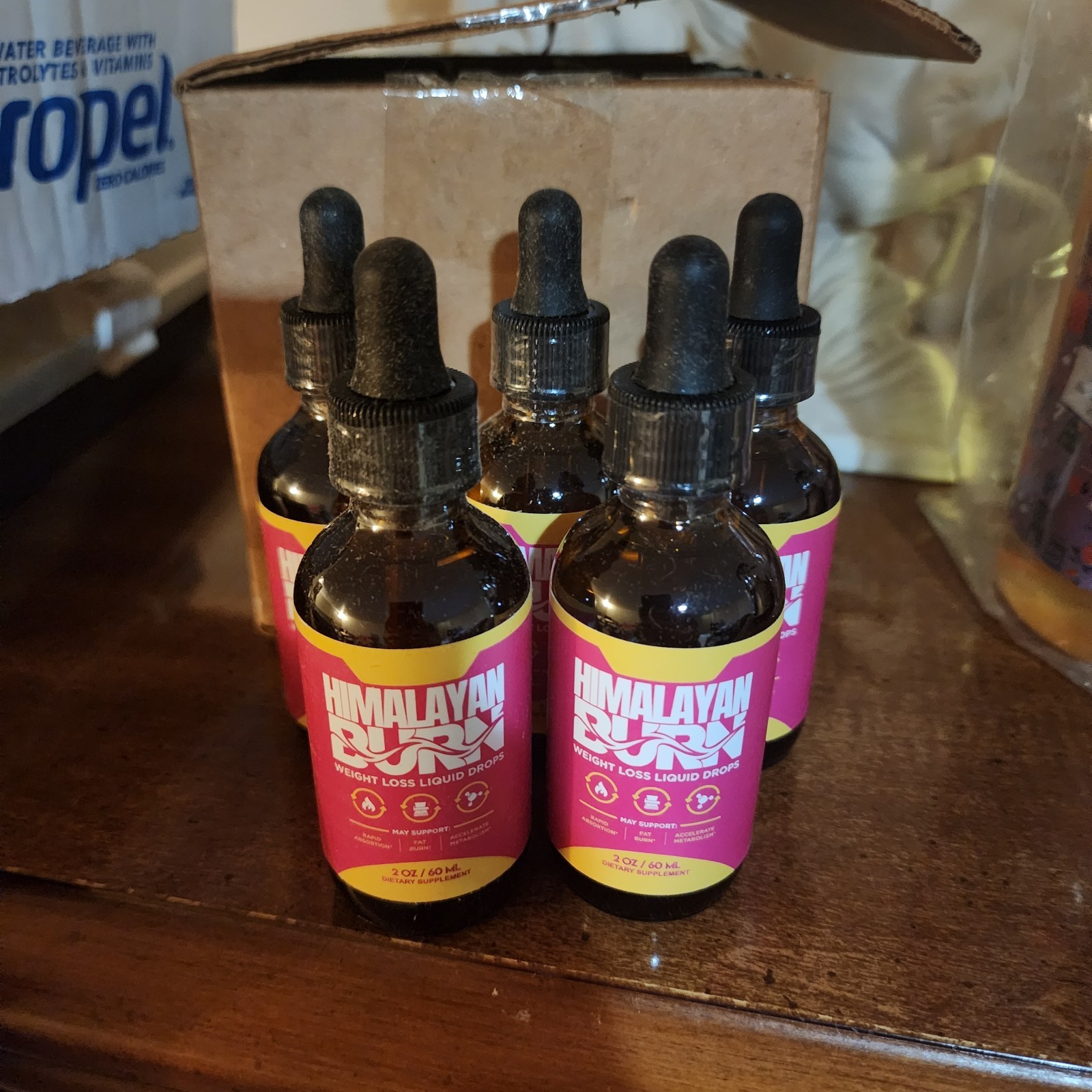 Lot Of 5-Himalayan Burn Max Advanced Liquid Supplement 60ML / 2 FL.OZ exp. 05/27
