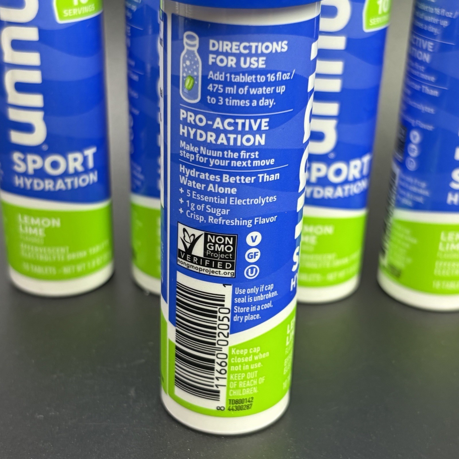 Nuun Sport Electrolyte Tablets Lemon Lime – 80 Count Pack (8 Tubes) EXP 6/26