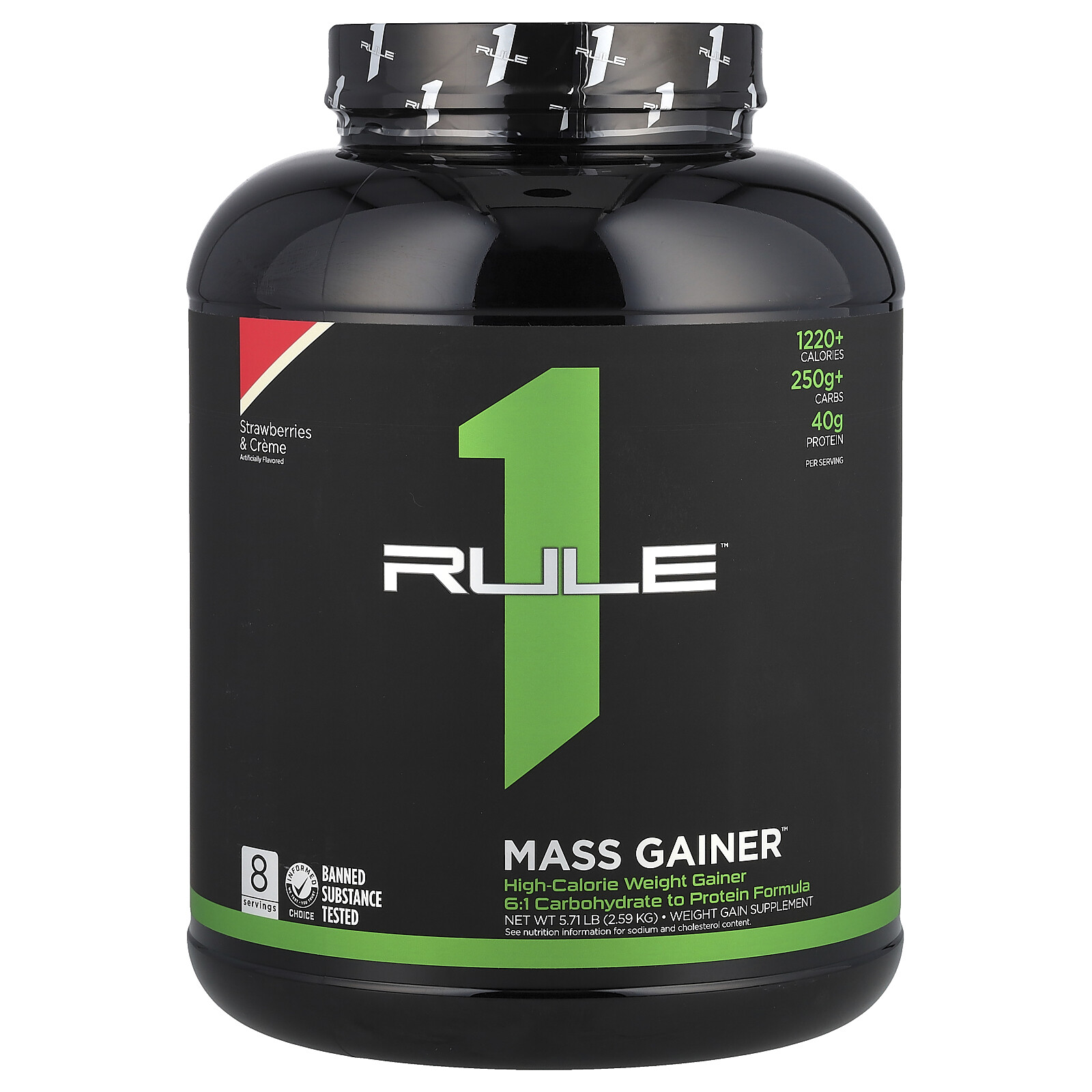 Mass Gainer™, Strawberries & Creme, 5.71 lb (2.59 kg)