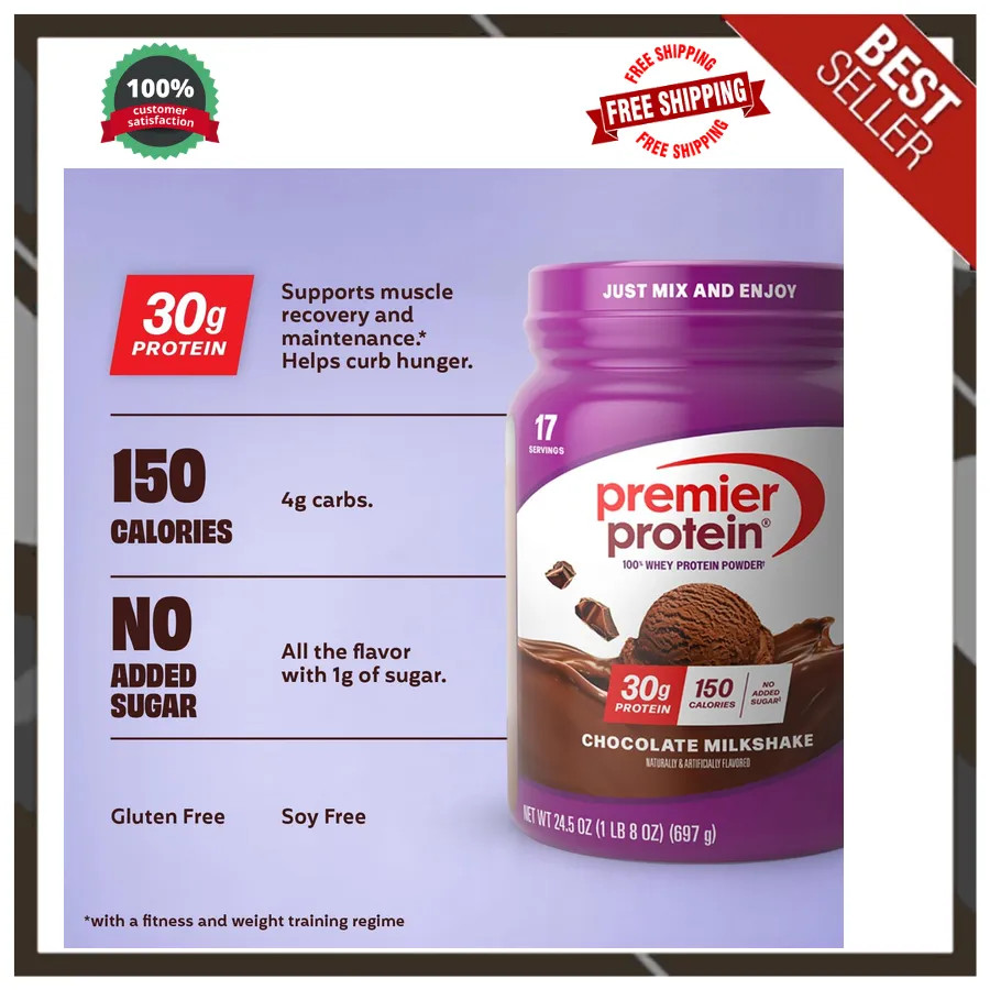 Premier Protein Whey Powder Chocolate 30g Protein 17 Servings