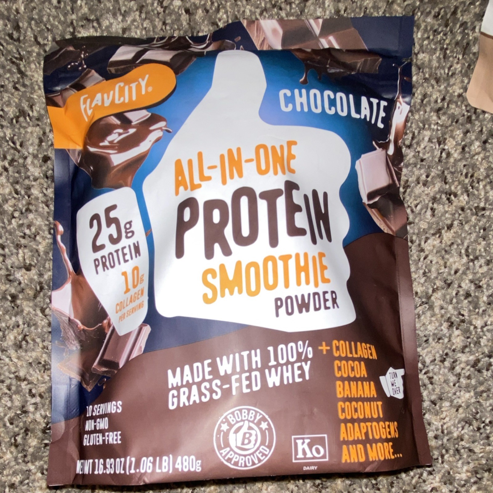 FlavCity All-in-One Protein + Collagen Powder Chocolate 10 Servings 16.93oz