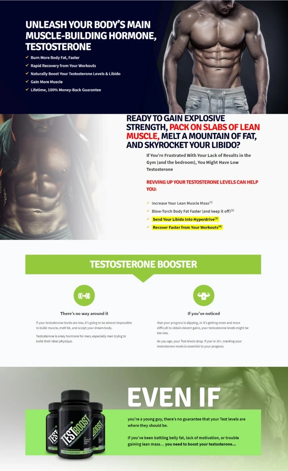 TEST BOOST Max Sculptnation Build Muscle Men Fat Weight Loss – New &