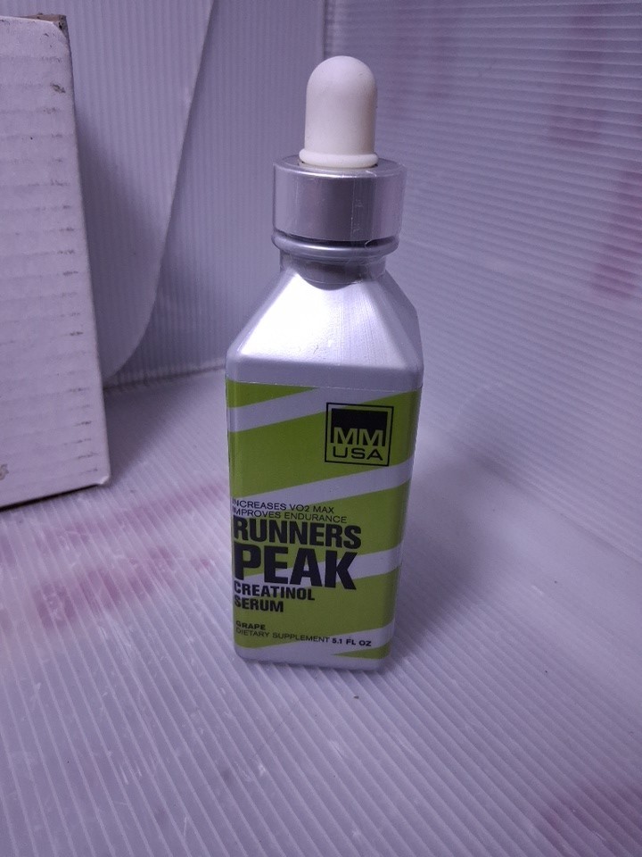 MMUSA Runners Peak Creatinol Serum Enhanced VO2 Max – Grape 5.1 oz 12/2026