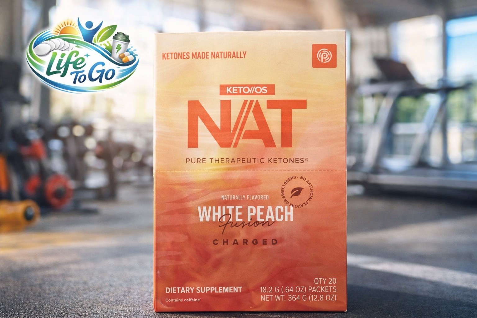 🔥Pruvit KETOSNAT Ketones WHITE PEACH FUSION CHARGED 20 PACKS EXP: 05/2027