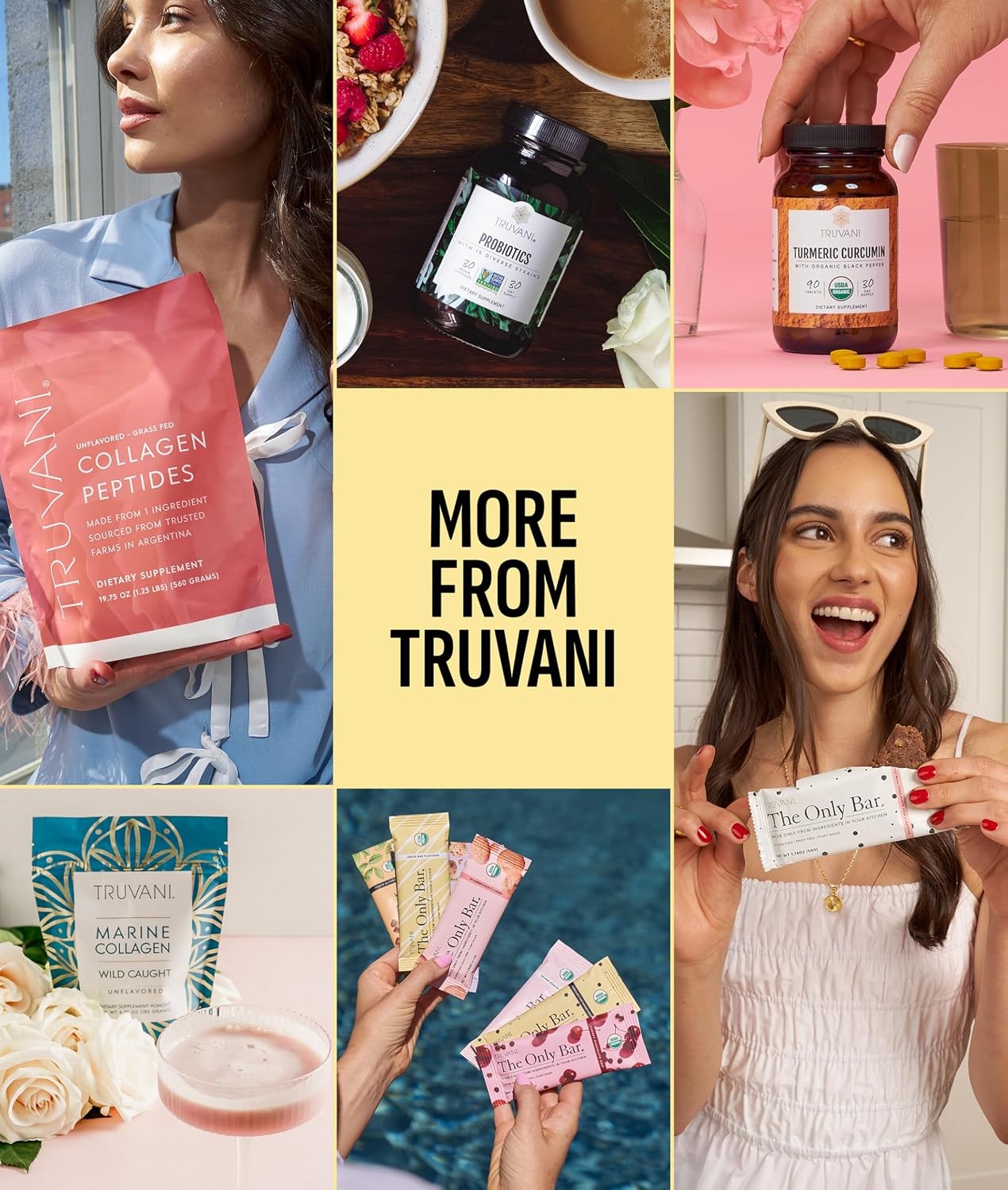 Truvani Organic Plant Based Protein Powder | Banana Cinnamon | 10 Servings | Ve