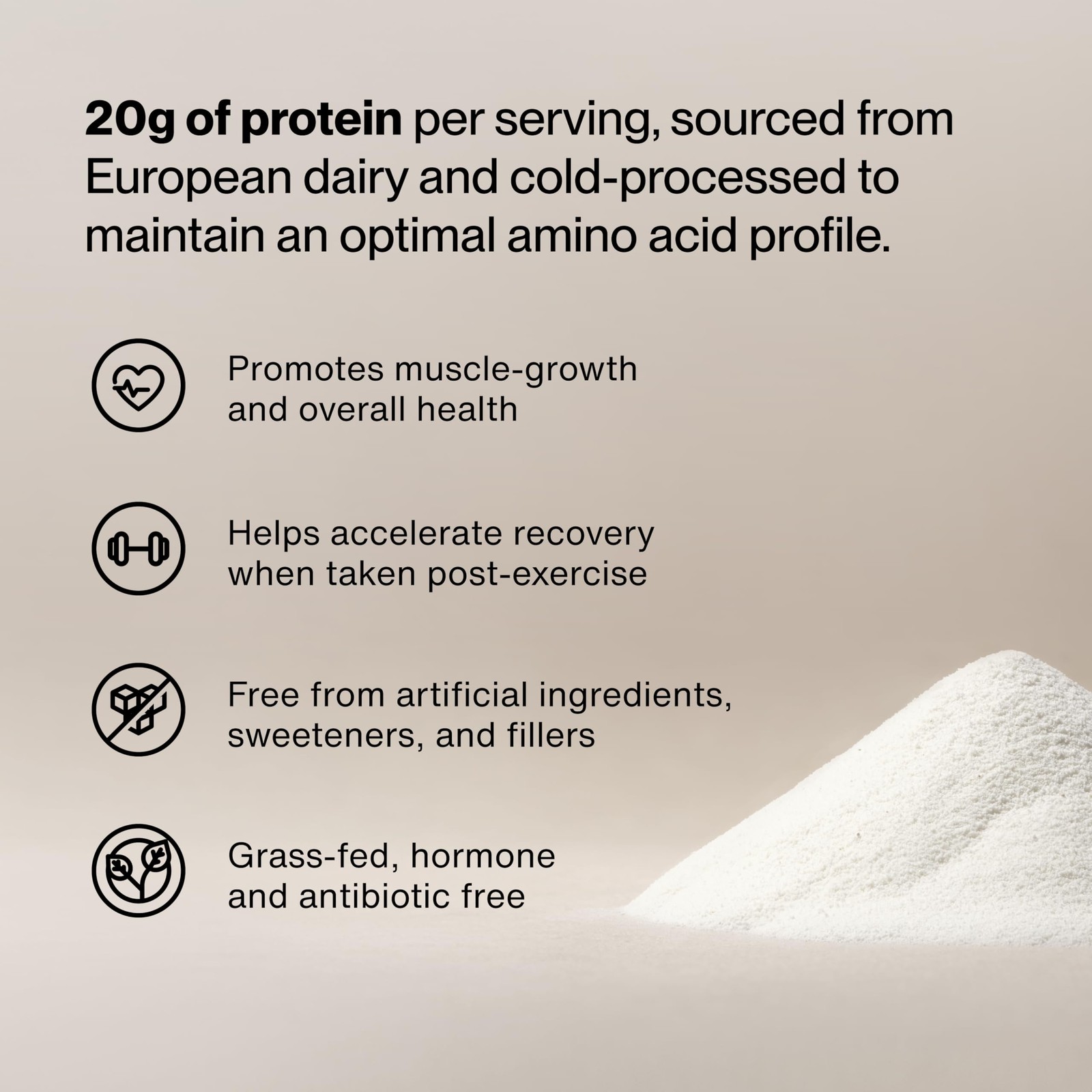 Momentous Essential Grass-Fed Whey Protein Powder – 25 Servings (Pack of 1)