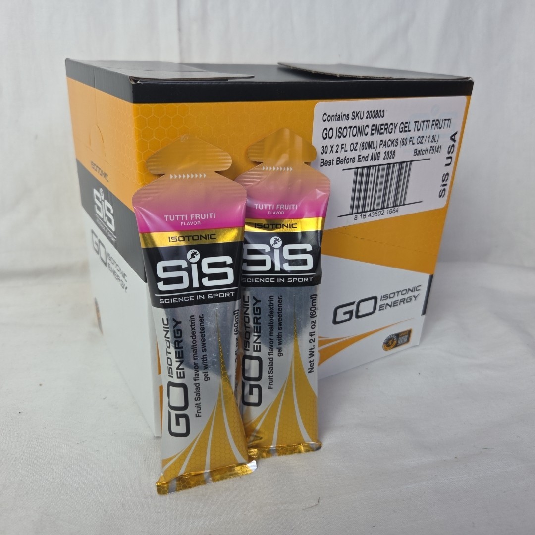 30 Pack Science in Sport Energy Gel SIS Isotonic Gel, 22g carbs TUTTI FRUTTI