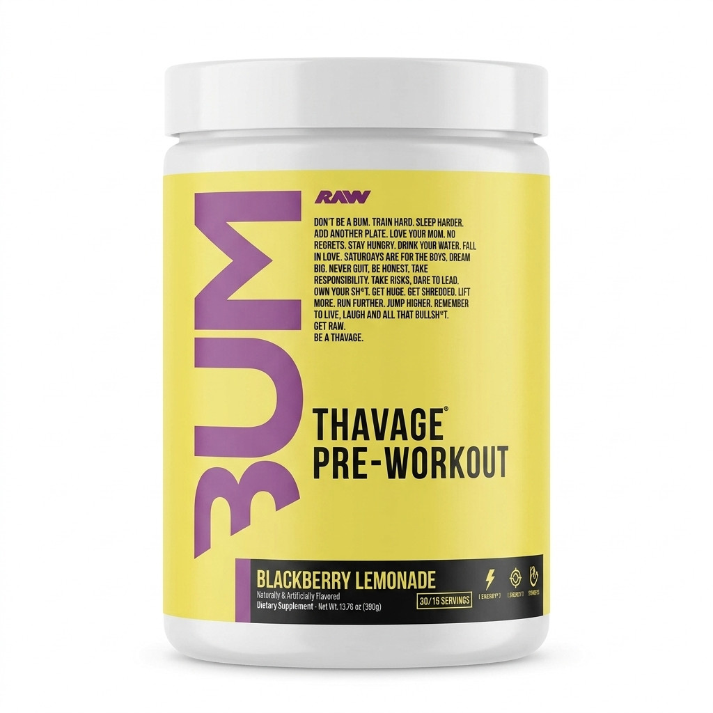 Raw Thavage Pre- Workout – Blackberry Lemonade