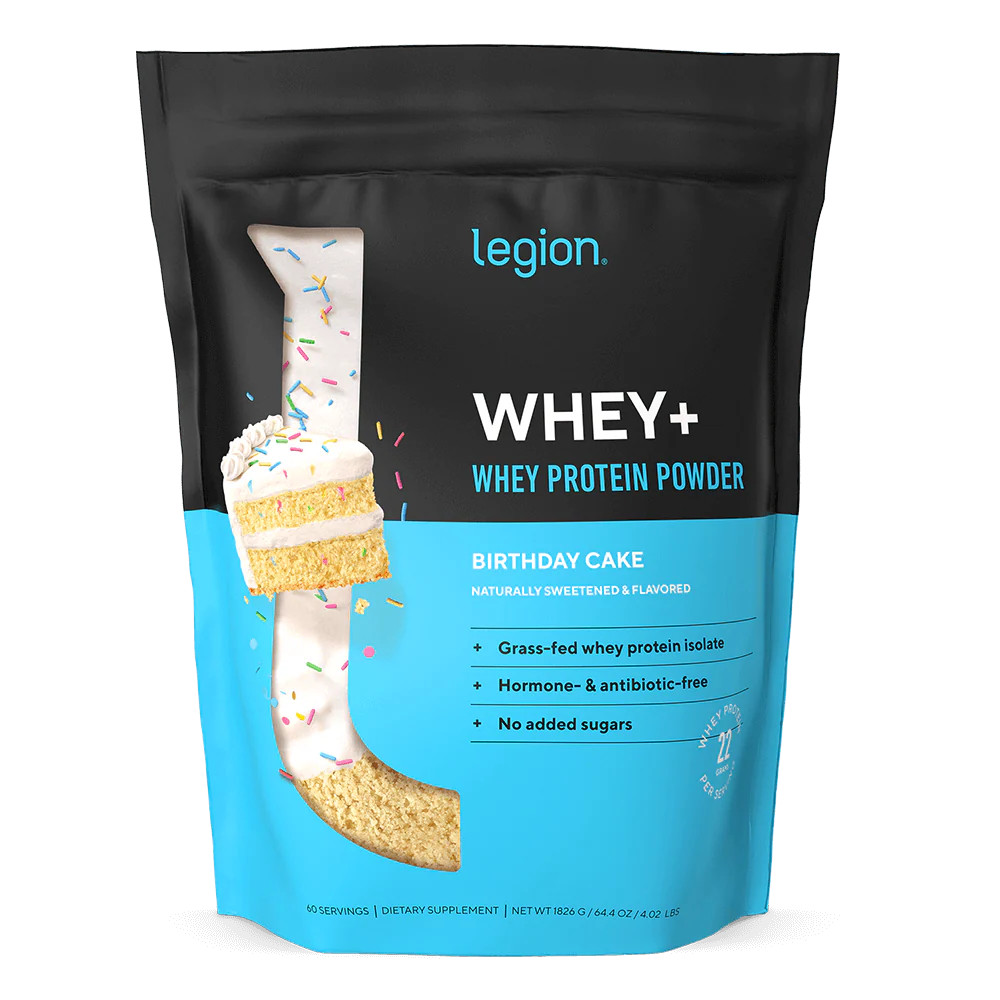 Whey+ Protein Isolate Powder naturally sweetened and flavored