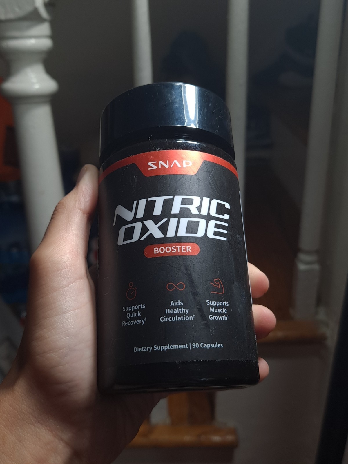 Nitric Oxide Booster Supplement – Pre Workout, Blood Flow, Gain Muscle – 90ct