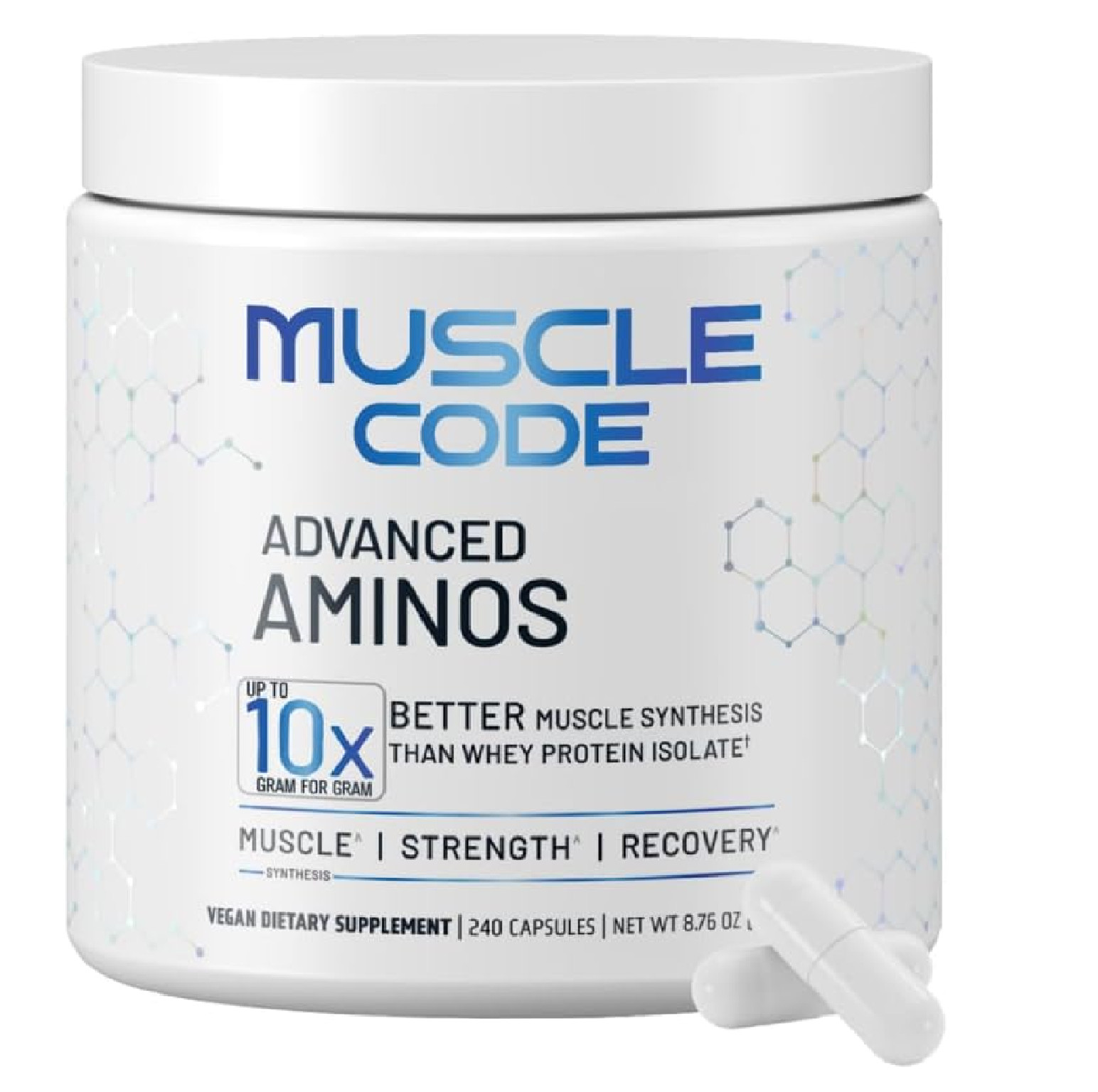 NAUTILUS Muscle Code Essential Amino Acid Capsules – Muscle Synthesis & Repair &