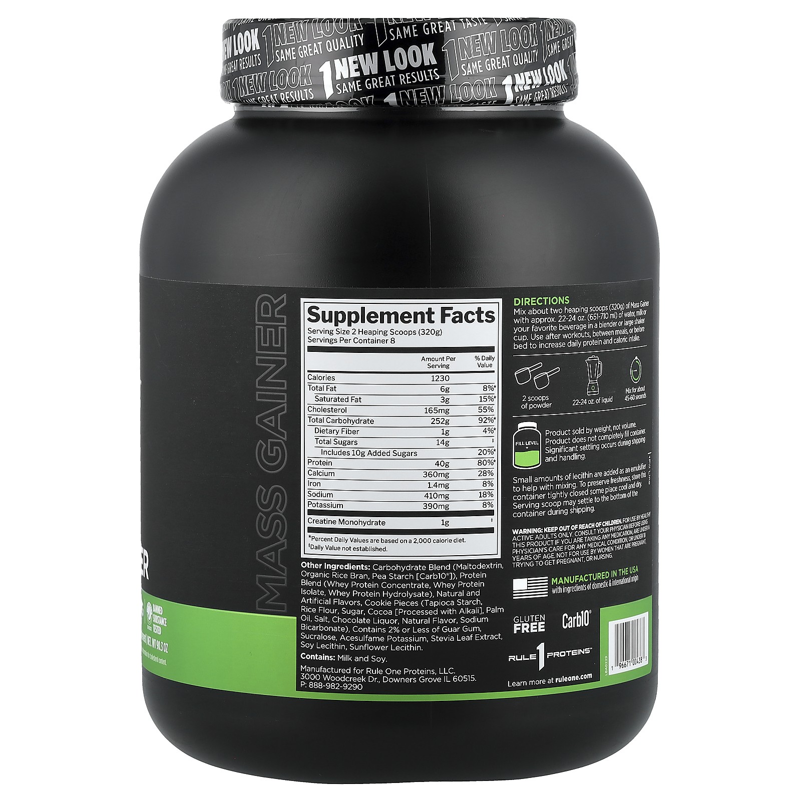 Mass Gainer™, Cookies & Creme, 5.64 lb (2.56 kg)