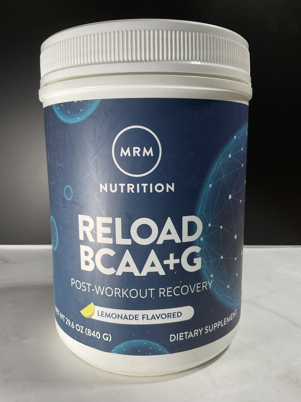 MRM Reload BCAA+G, Post-Workout Recovery Lemonade Flavor Powder