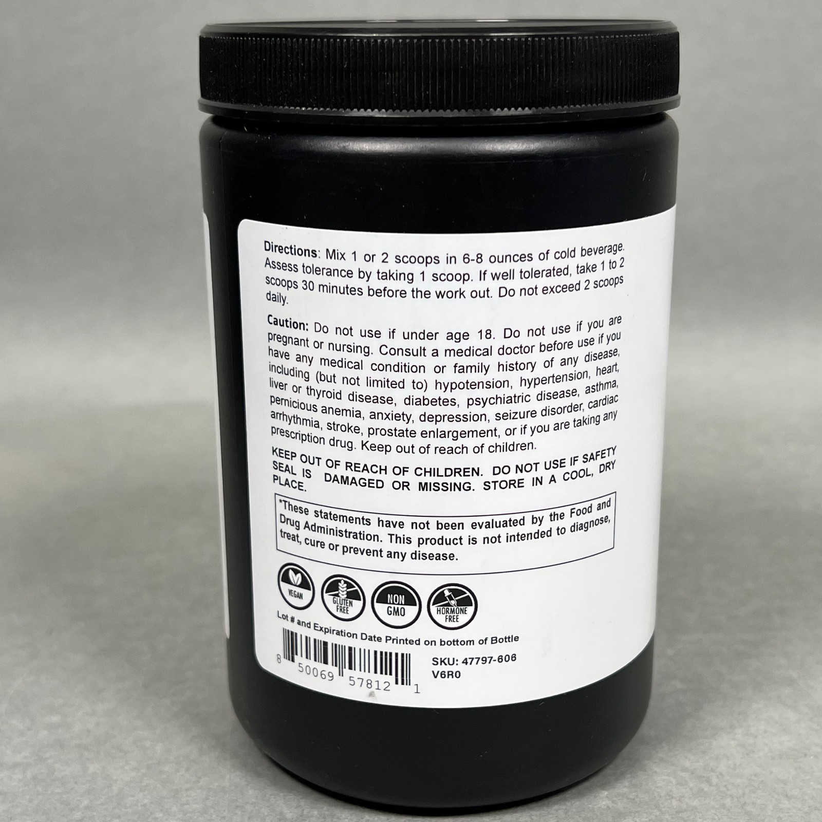 Fit Boxx FocusDrive Pre-Workout High Performance WATERMELON Focus Reps 06/2027