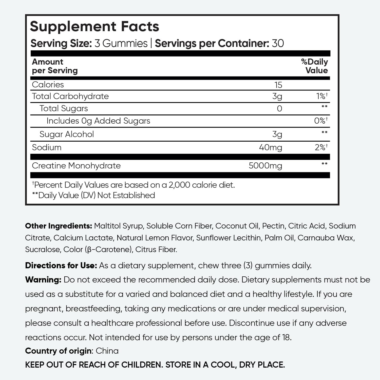 WeightWorld Creatine Gummies 5000mg 90 Count – Workout Performance Support
