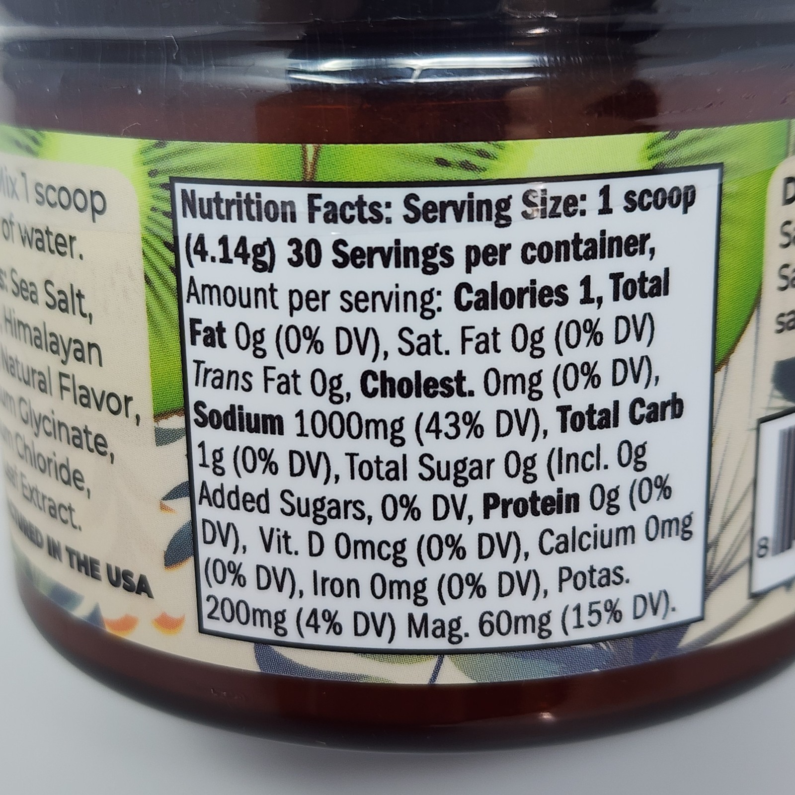 Santa Cruz Paleo Electrolyte Powder Kiwi Flavor 30 Servings Per Tub (3 Pack)