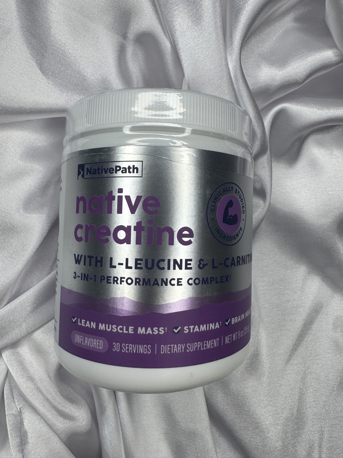 Creatine Monohydrate Powder L-Leucine L-Carnitine 30 Serving EXP:09/27