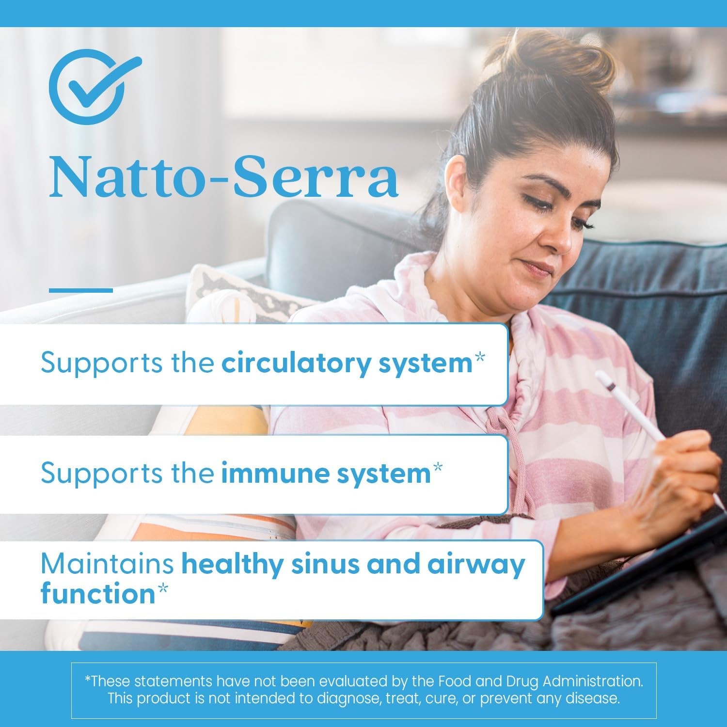 Healthy Circulatory & Immune System Support Natto-Serra (90 Caps)
