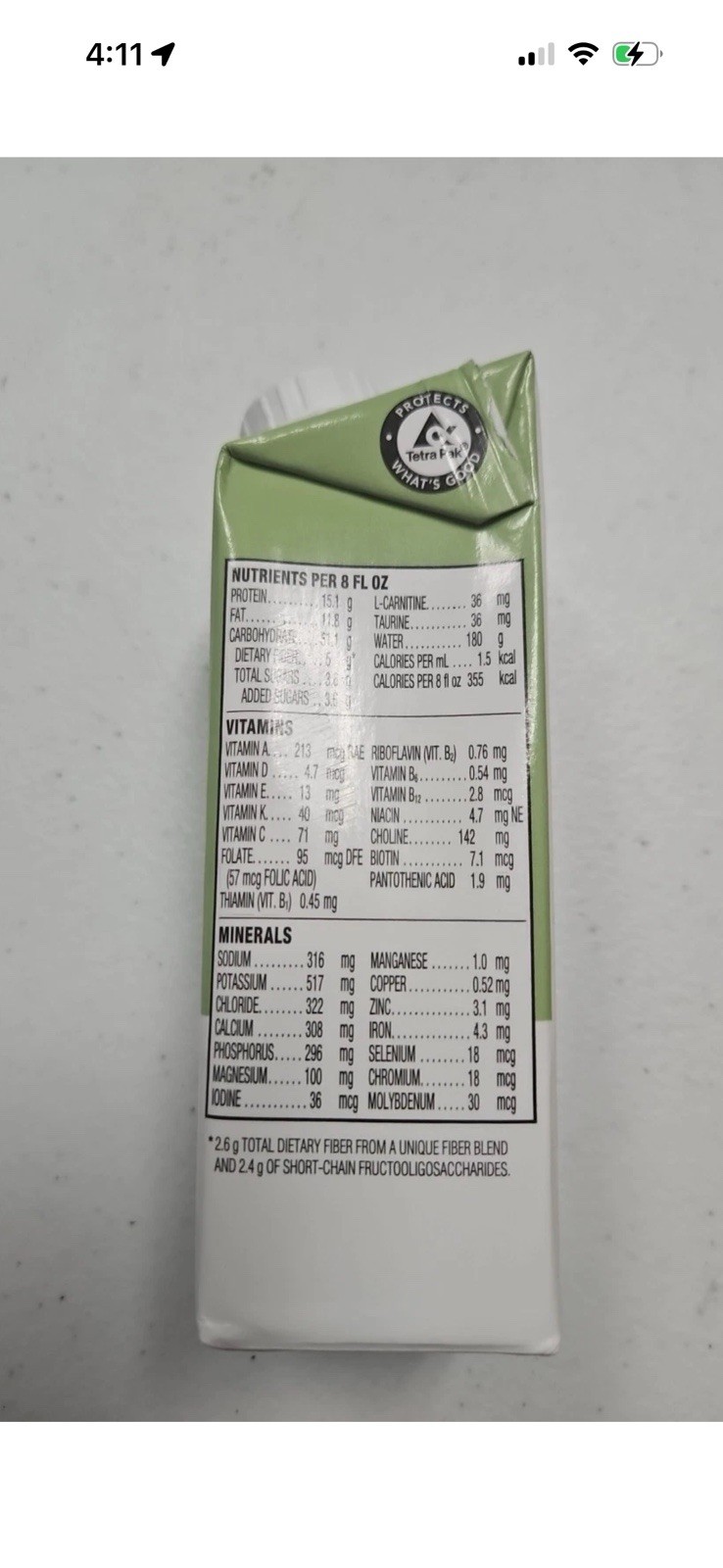 Protein Nutrition Jevity Feeding Peg Tube Drink Fiber 8oz 24pk Ex Nov 2026