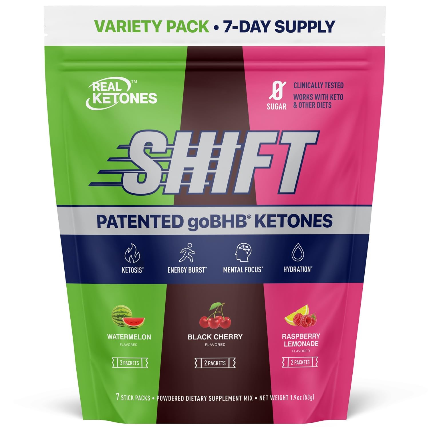 Real Ketones BHB Exogenous Ketones Drink Mix Packets Keto Electrolytes Powder