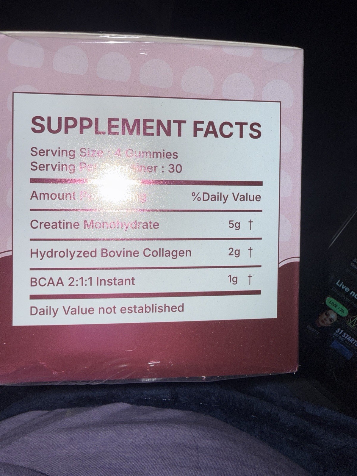 MYMYDE Creatine Boost Women’s Creatine Gummies 120ct Berry Sugar Free