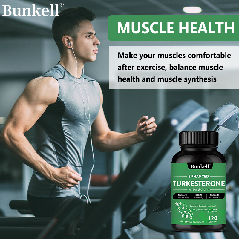 Turkesterone 1000mg High Strength Supports Muscle, Testosteron, 30/60/120 Caps