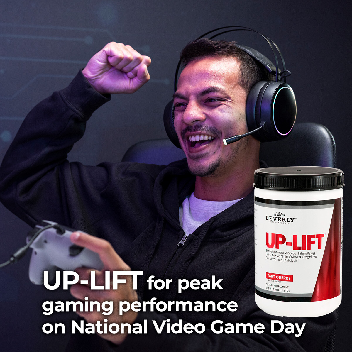 Beverly International Up-Lift Caffeine-Free, Non-Habit-Forming Pre-Workout