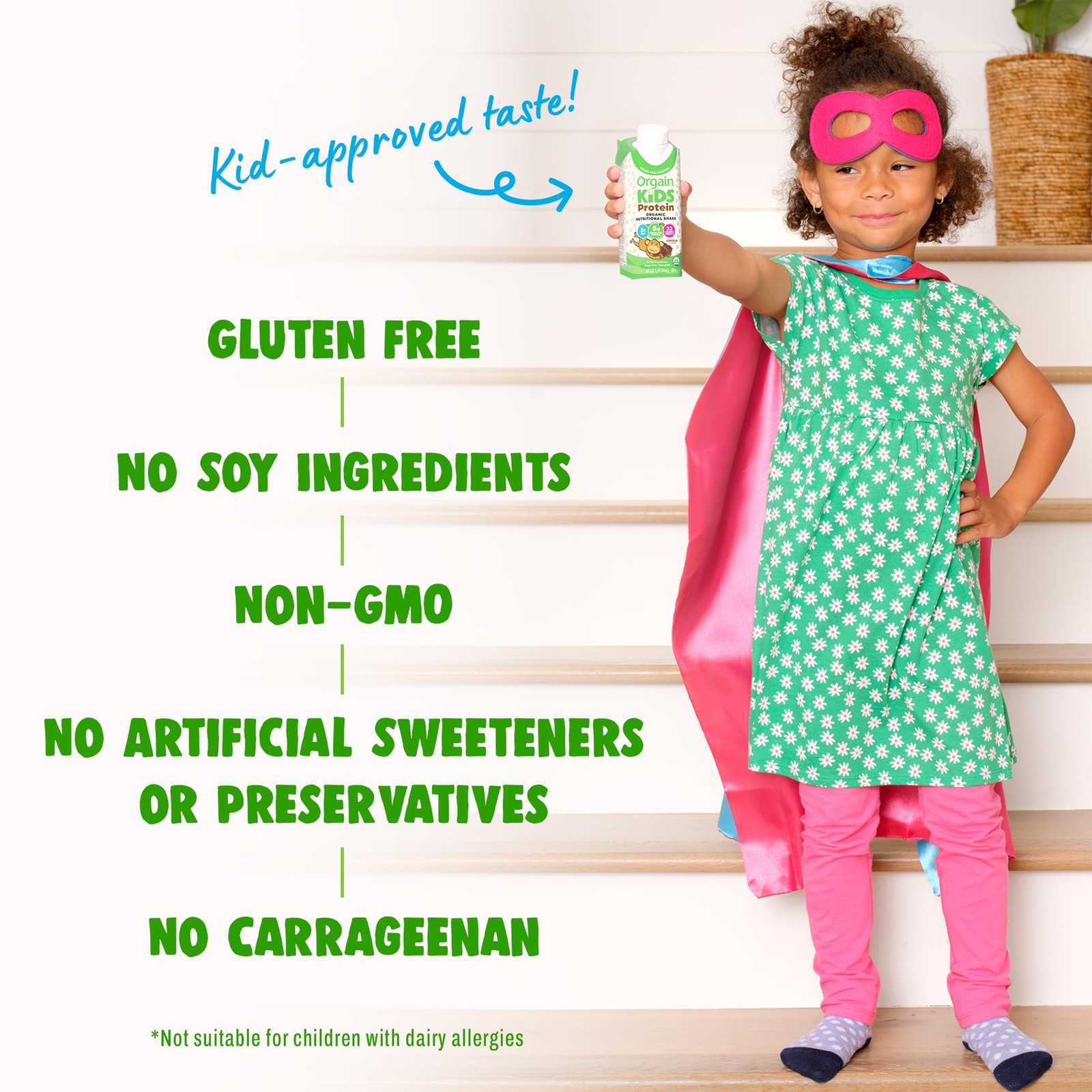 Orgain Organic Kids Protein Nutritional 8.25 Fl Oz (Pack of 4), Chocolate